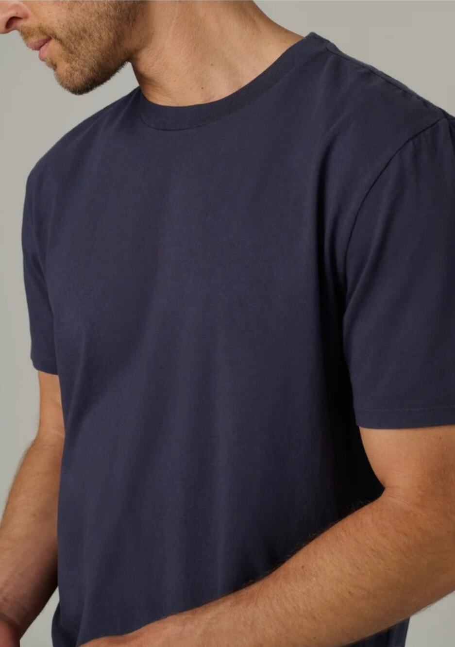 Joe's Jeans Navy Blue Collection Crewneck Cotton Tee Size XL